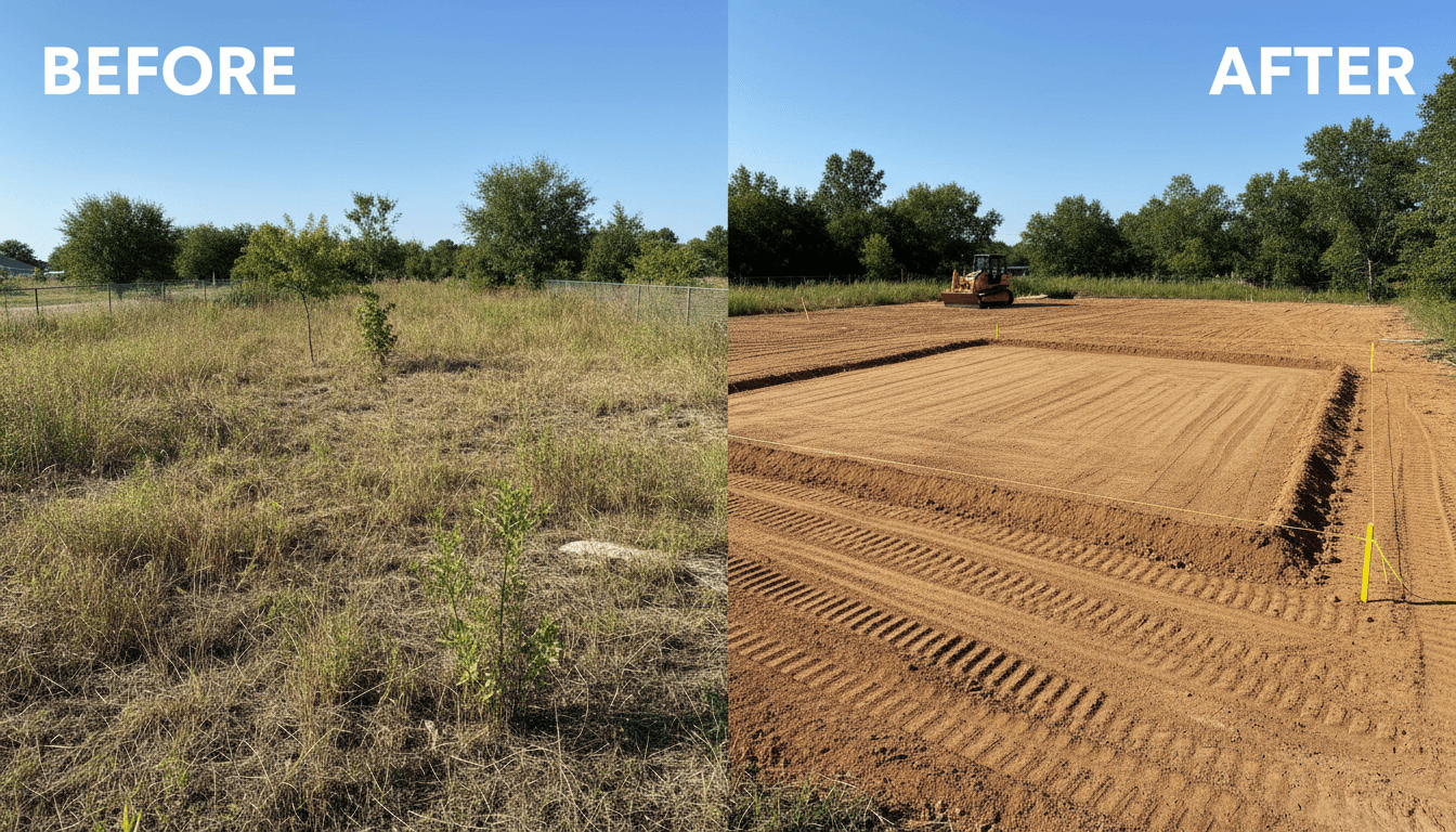 Site preparation and grading work