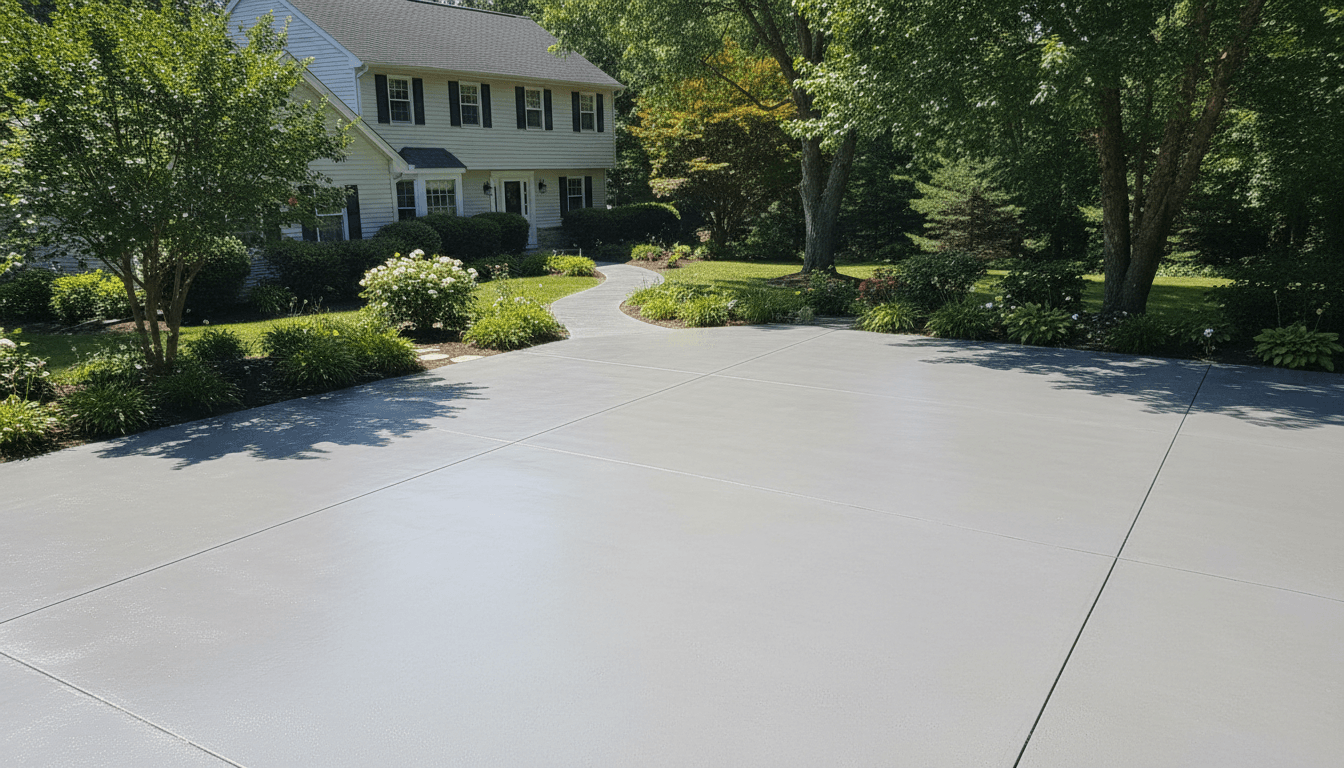 Property improvement with concrete work